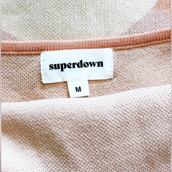 Superdown Elliot Halter Mini Dress Orange‎ Multi Size M - Picture 5 of 8